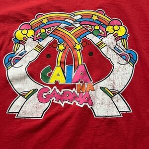 Vintage Brazilian V Neck T shirt- sz L